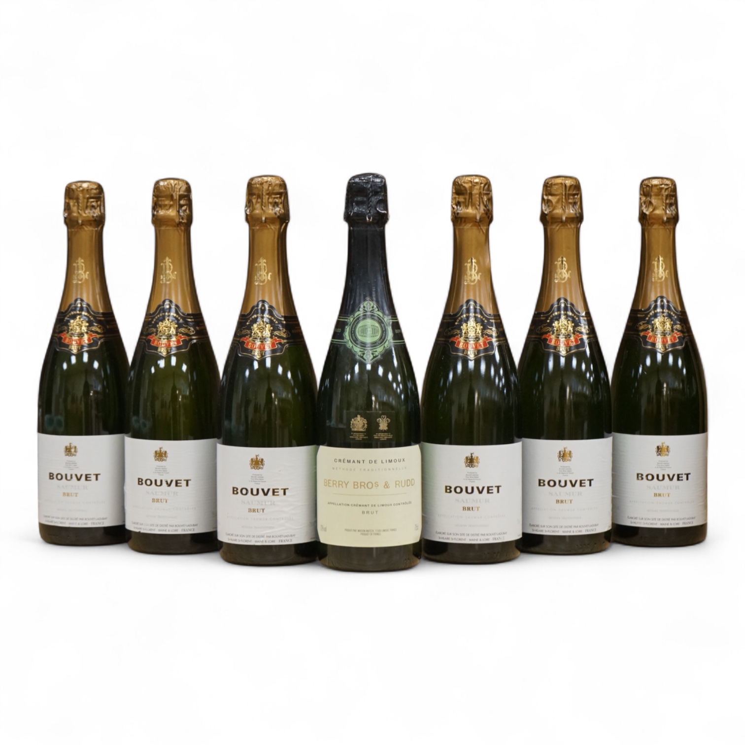 Six bottles of Ladubay Brut and one Berry Brothers and Rudd Cremant de Limoux